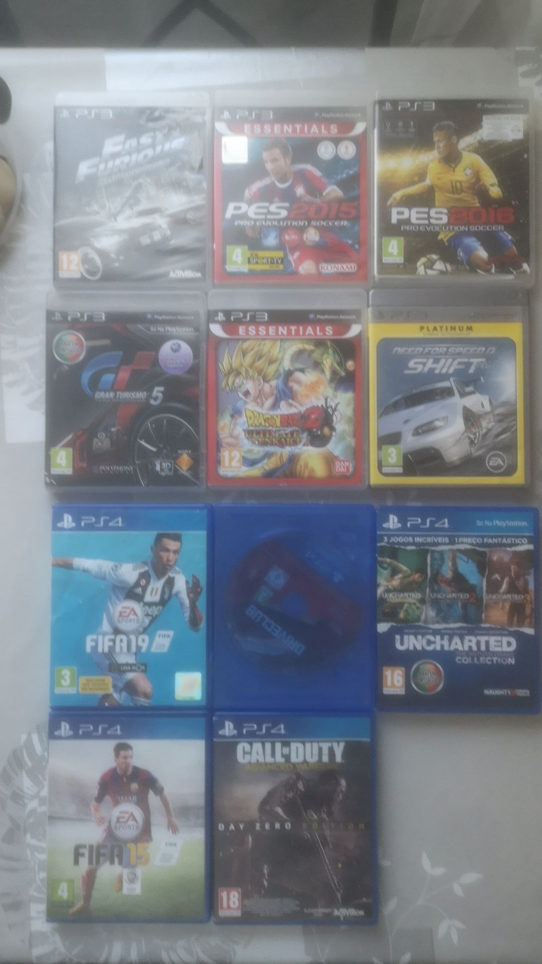 Jogos ps3/4 usados