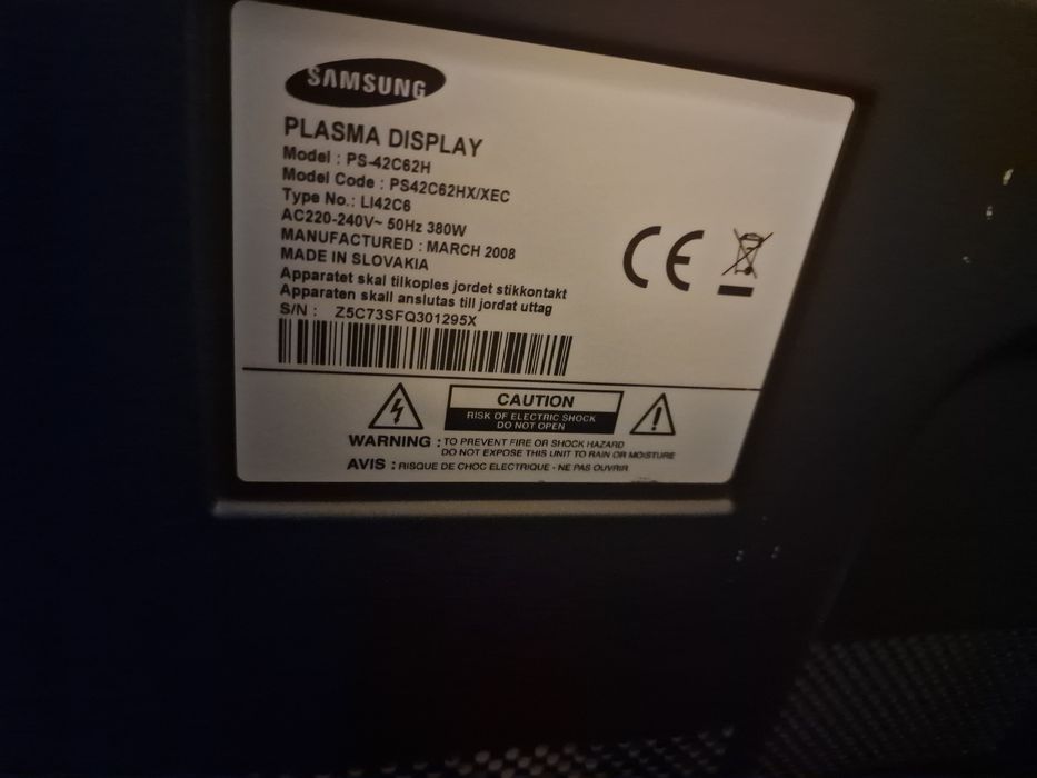 Plasma Samsung 43