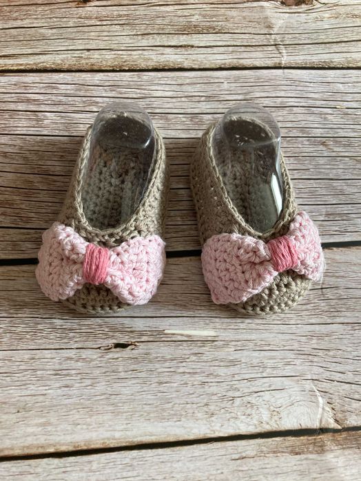 Baleriny niemowlęce niechodki 9 cm - HANDMADE