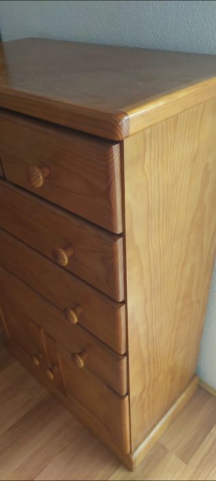 Quarto em pinho mel  solteiro