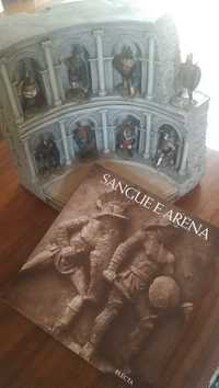 Gladiadores (diorama) mais livro 'Sangue e Arena'