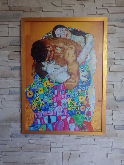 Obraz na płótnie - Rodzinny uścisk, 50x70cm