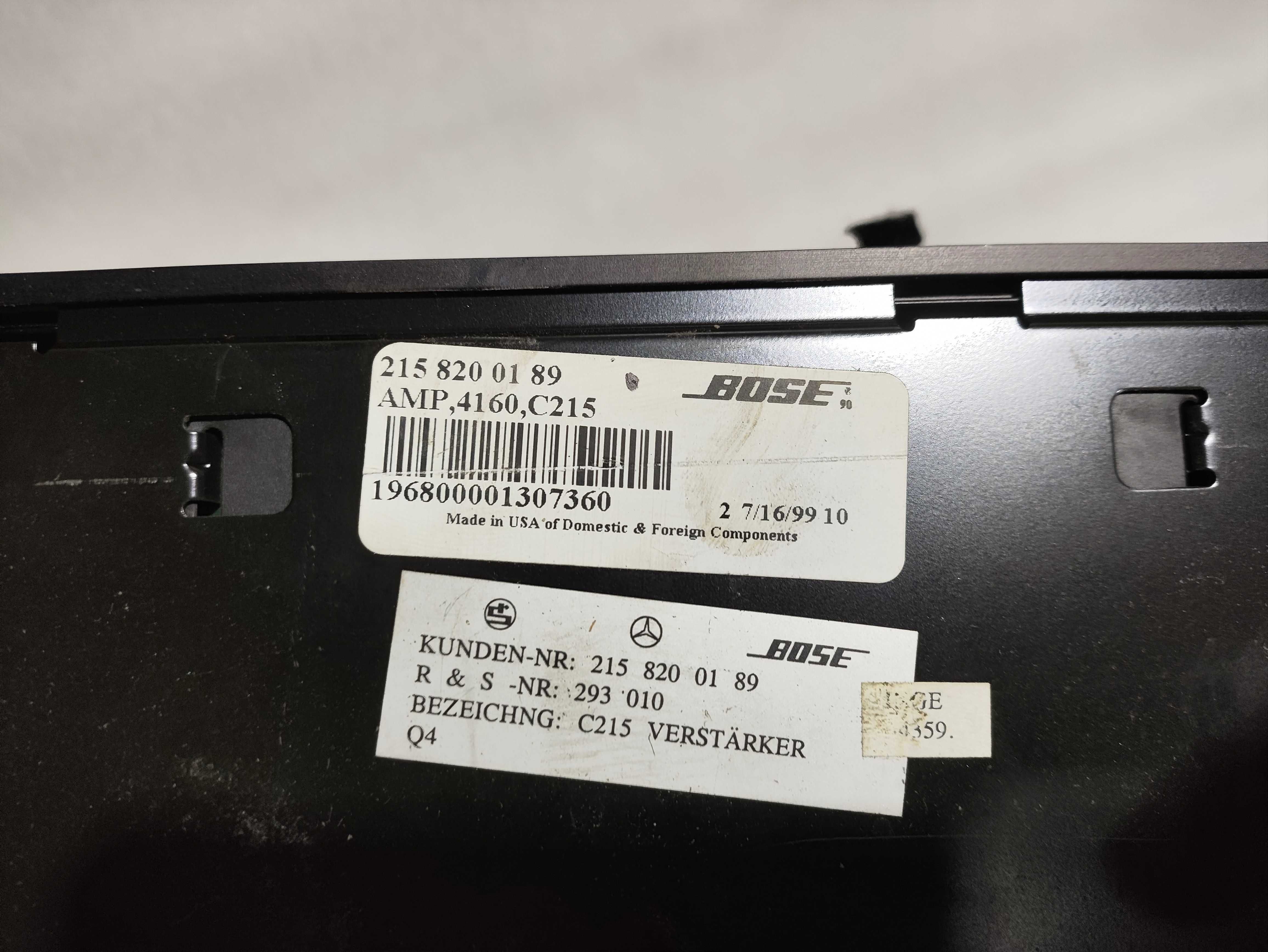 Wzmacniacz Bose AMP Mercedes CL 500 W215 oryginał