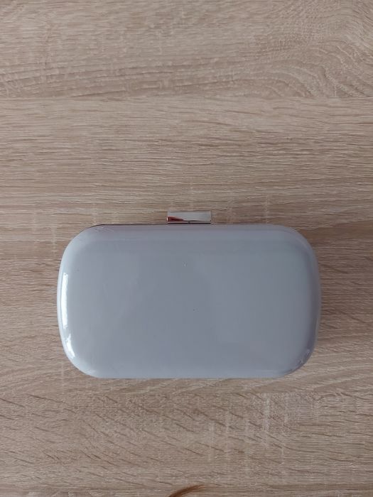 Torebka szara torba kopertówka do ręki wizytowa szara na wesele