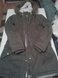 Kurtka dziewczeca kolor khaki rozmiar 150-158 cm