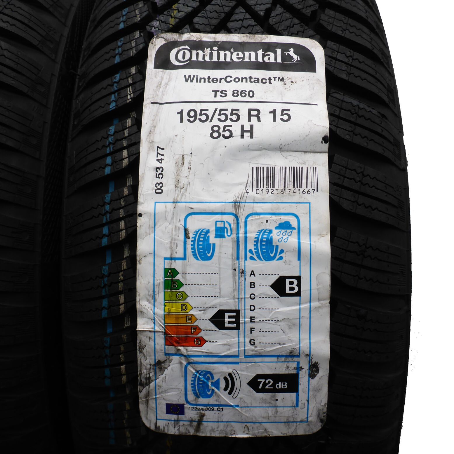 Opony 195/55/15 Continental 195/55R15 85H TS860 Zimowe 2019 Nieużywane