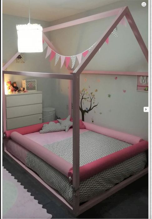 Cama Montessori Gusca Rosa