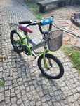 BMX 16'' rowerek chłopięcy góral bmx zielony z koszyczkiem