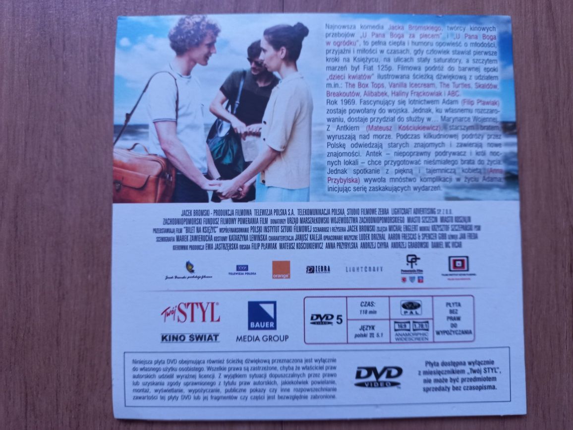 Film DVD "Bilet na księżyc", reżyseria Jacek Bromski