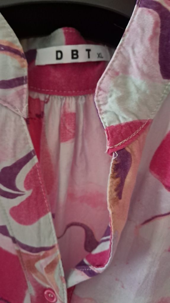 Vestido XL de algodão multicolor em muito bom estado