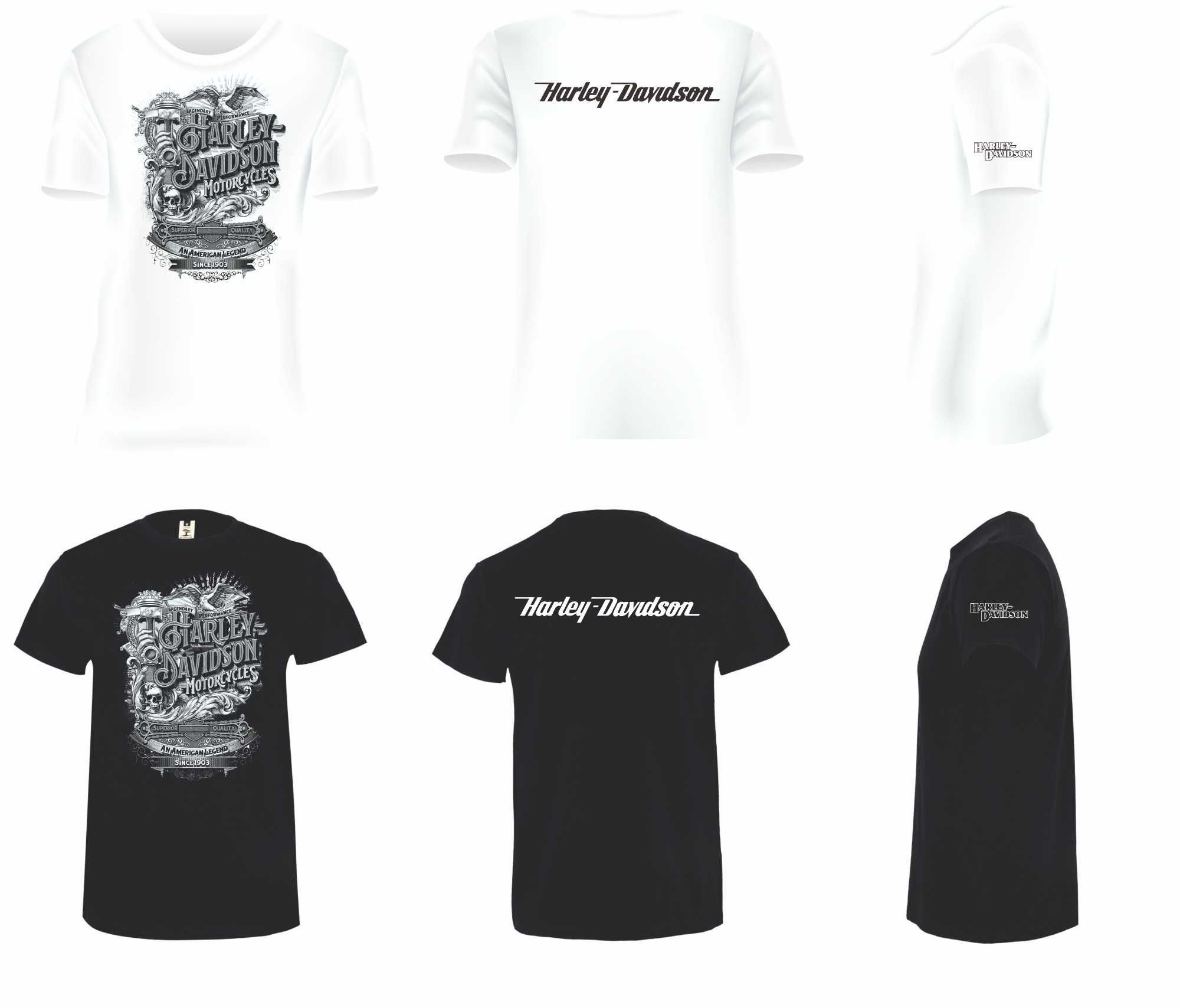 T-shirts HARLEY DAVIDSON - Vários modelos e tamanhos.