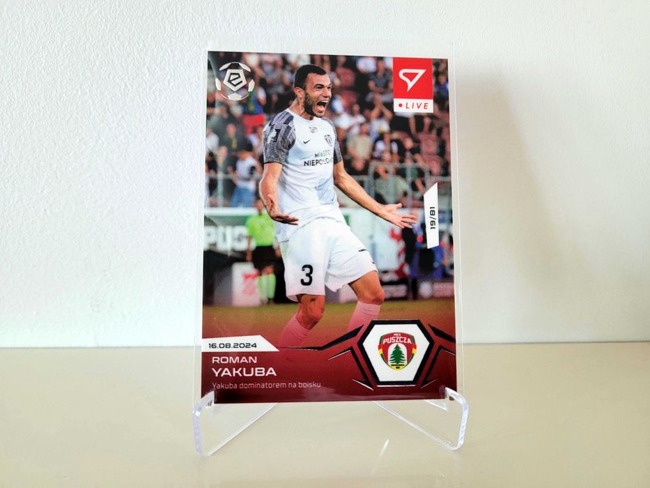 Karta L- 09 Roman Yakuba Ekstraklasa 2024/25 LIVE Puszcza Niepołomice