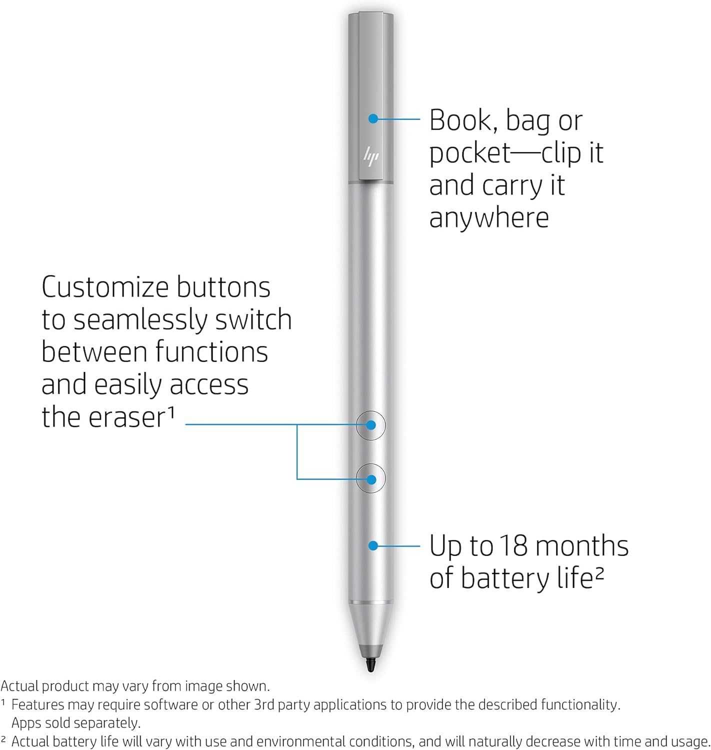 Nowy! oryginalny rysik HP Stylus Active Pen | x360 | N-trig | 1MR94AA
