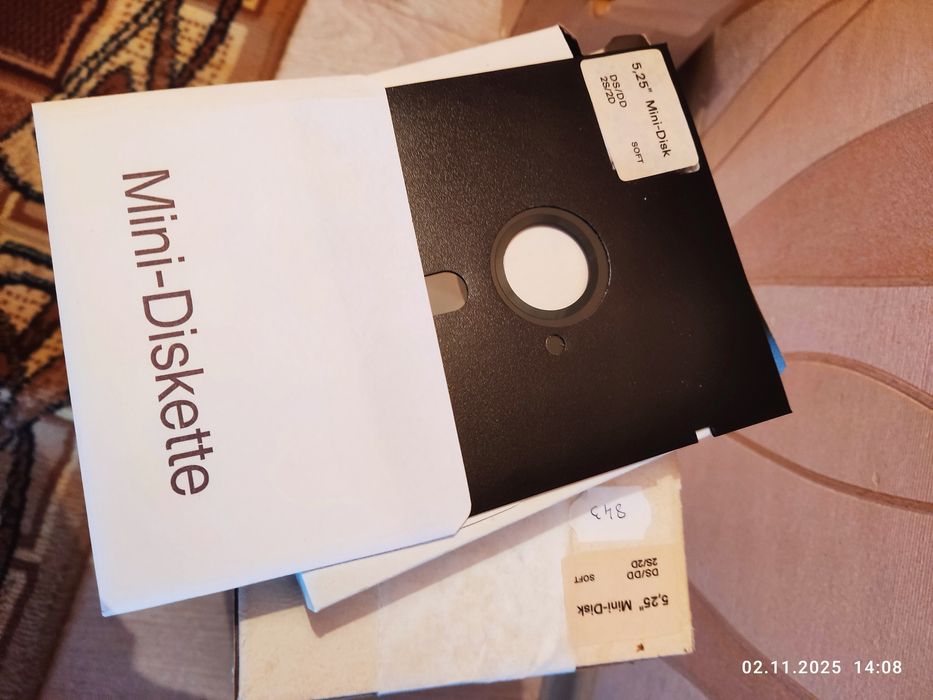 Дискеты 5.25 новые ёмкость 360 килобайт