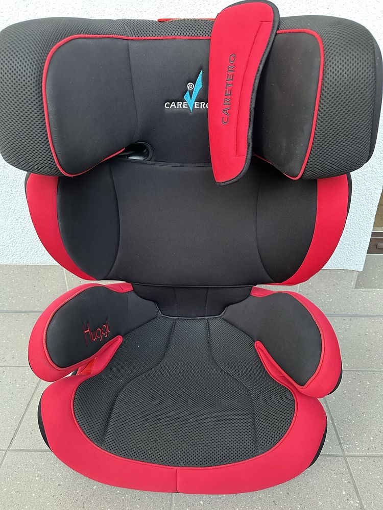 Fotellik Caretero Huggi ISOFIX 15-36 kg czerwony