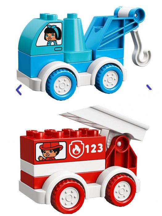 Lego Duplo поїзд 10894,  пожежна, буксирувальник.