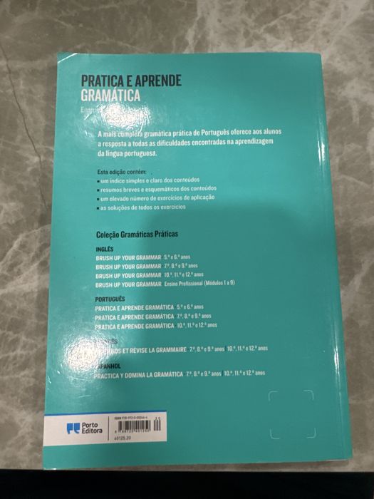 Livro de gramatica do ensino secundario
