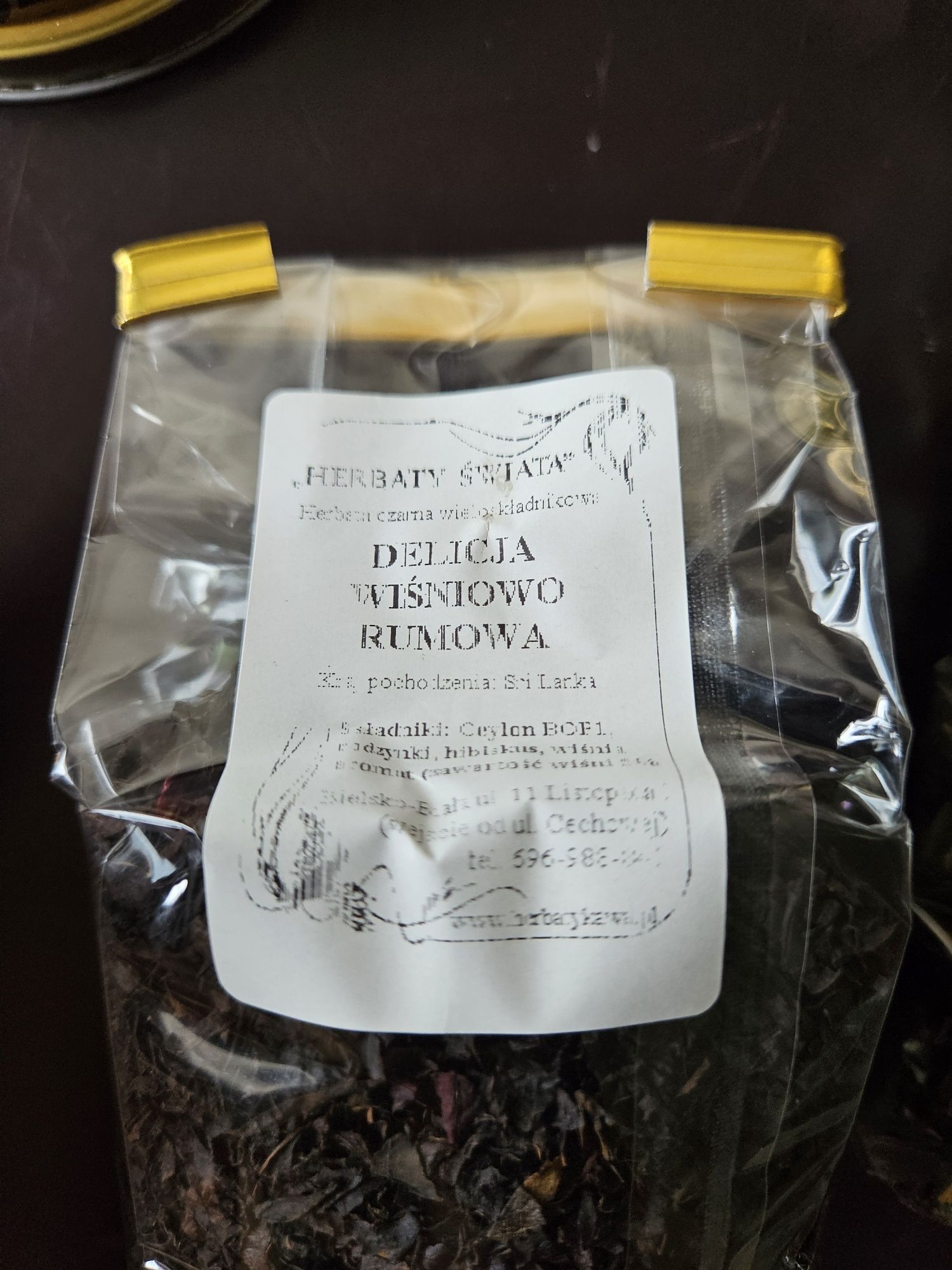 Herbata sweet mango i delicja z rumem