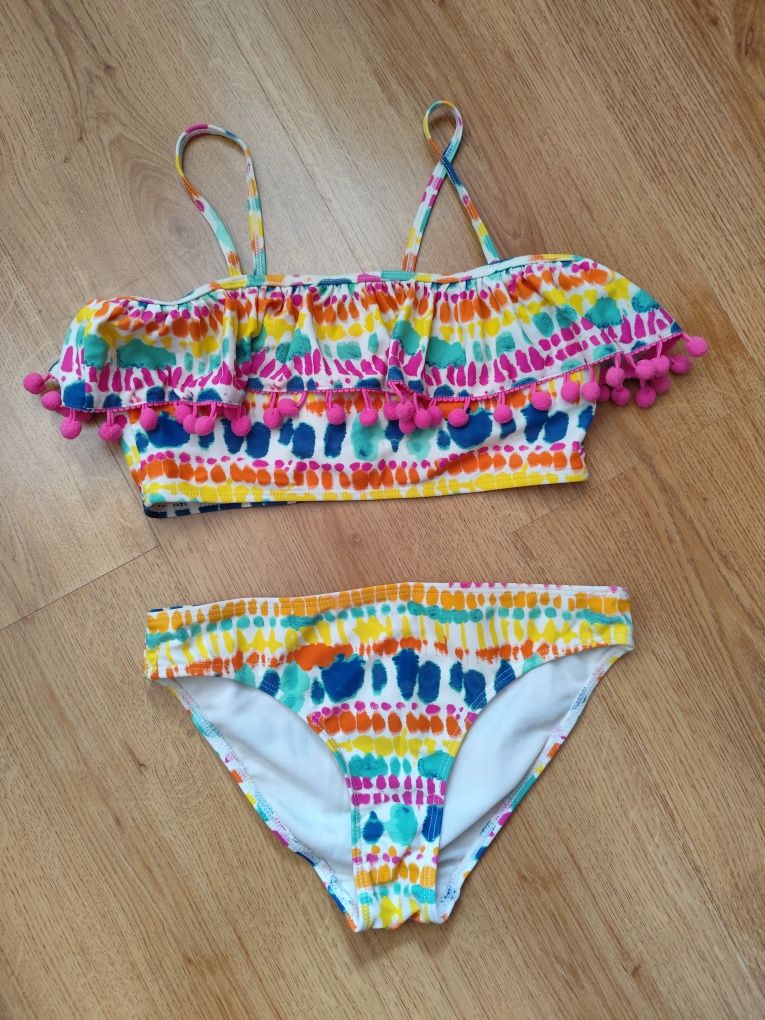 Bikini Boho kolorowe dziewczęcy strój kąpielowy rozm. 128