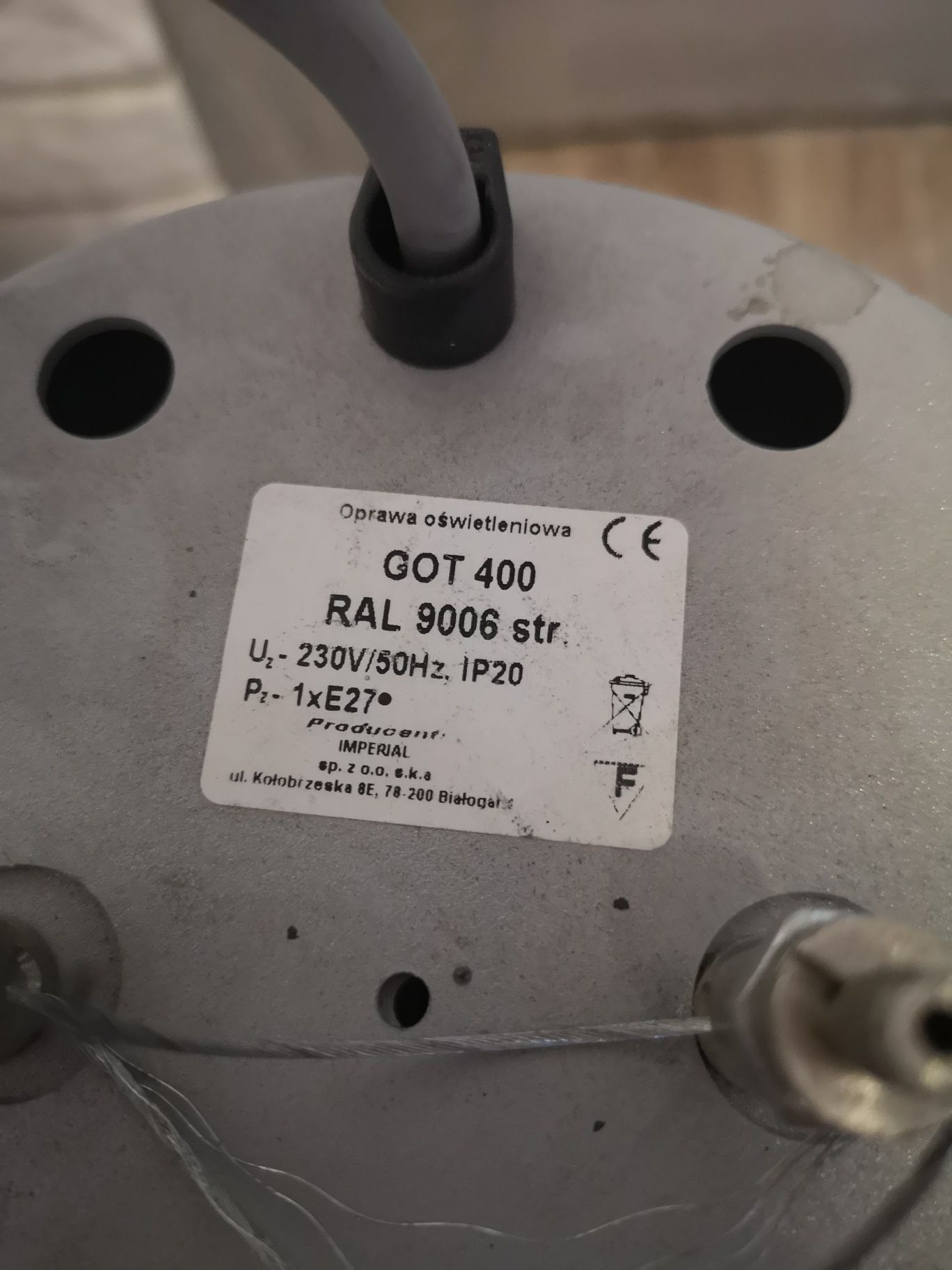 Lampa duża klosz żyrandol oświetlenie hali metalohalogenowe klosz