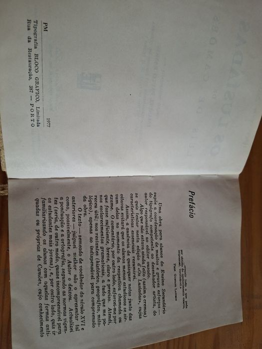 Livro Lusíadas 1977