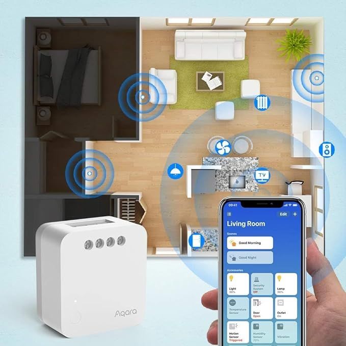 Aqara T1 Moduł 2500W Smart Home Homekit Przełącznik Zigbee