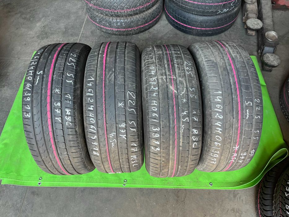 4 opony używane 225/55r17 * RSC 97Y Pirelli Cinturato P7