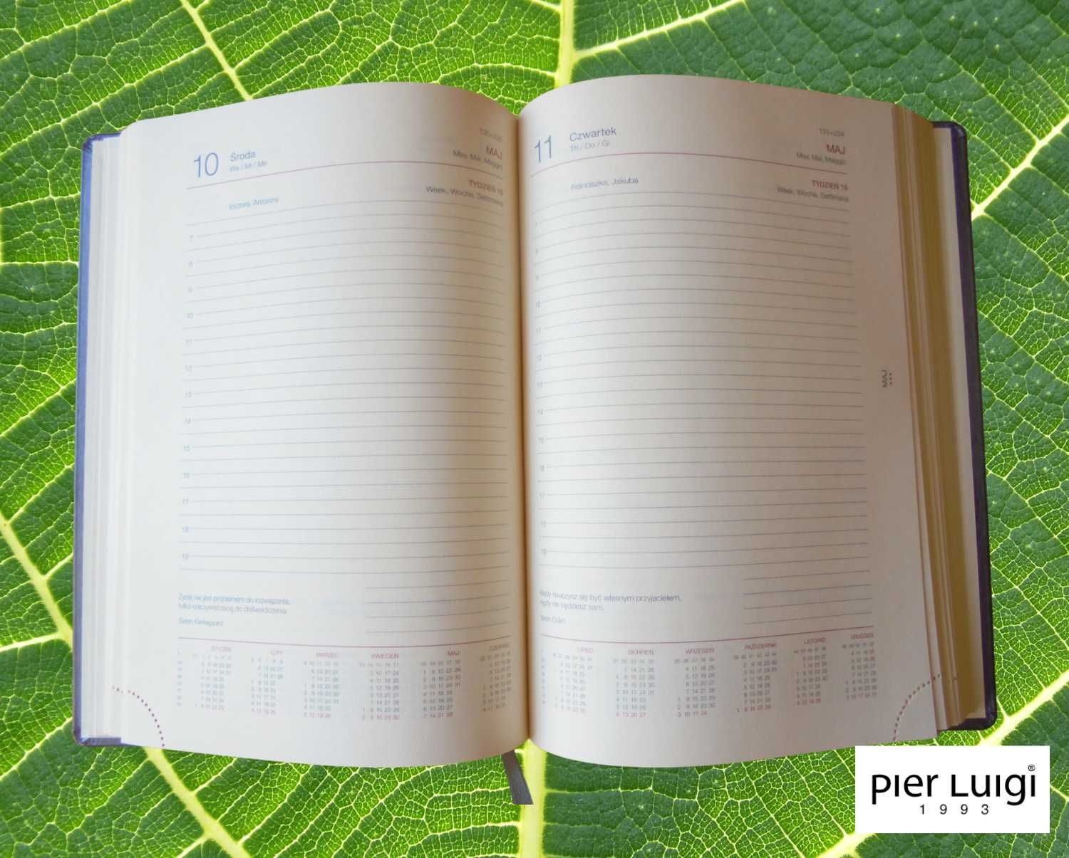 Pier Luigi kalendarz książkowy Aluminium na 2023 rok (format A5)