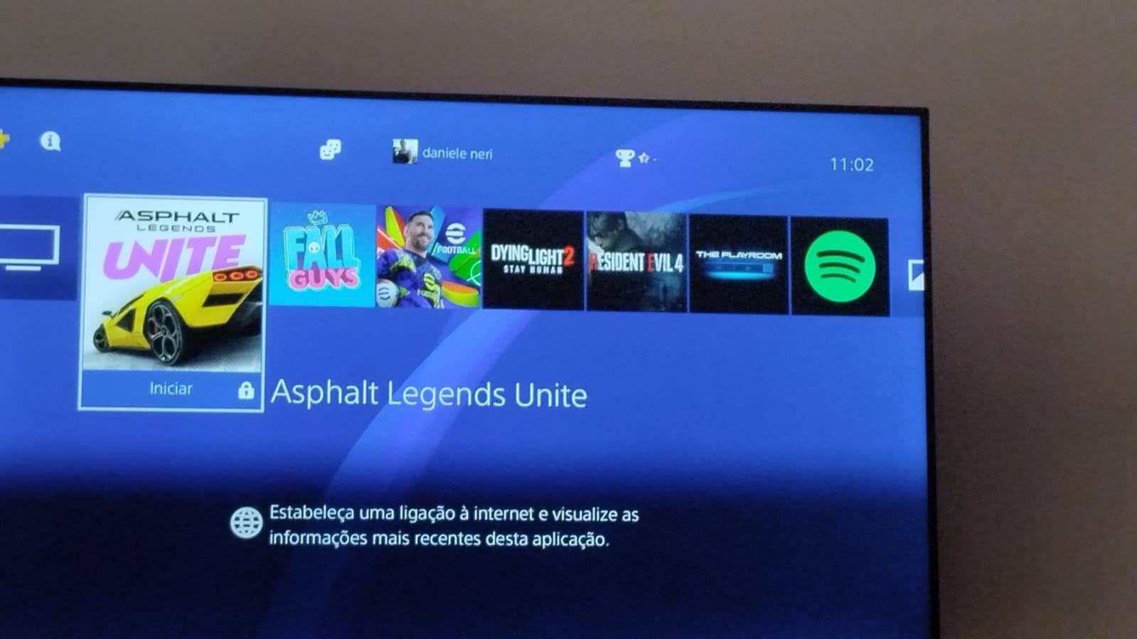 PlayStation 4 com controles