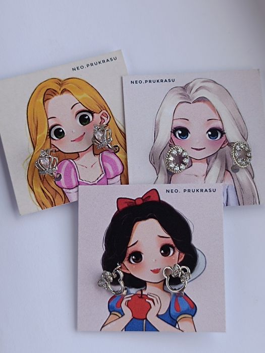 Подарунок на Миколая для дівчаток, Дитячі сережки з медзолота!