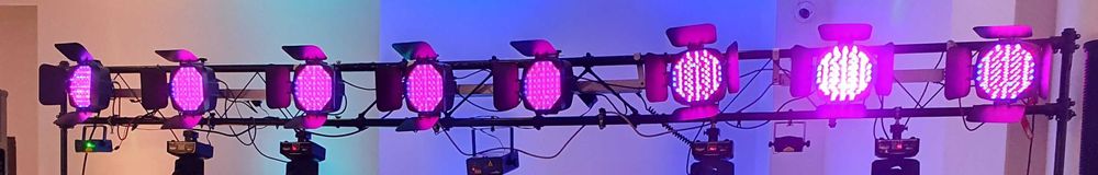 Rampa oświetleniowa winda na korbę dwie długości 4,5m-3m.