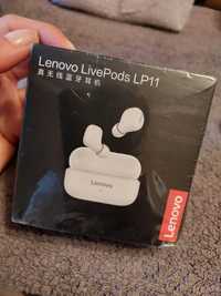 Lenovo LP11 bezprzewodowe słuchawki Bluetooth białe