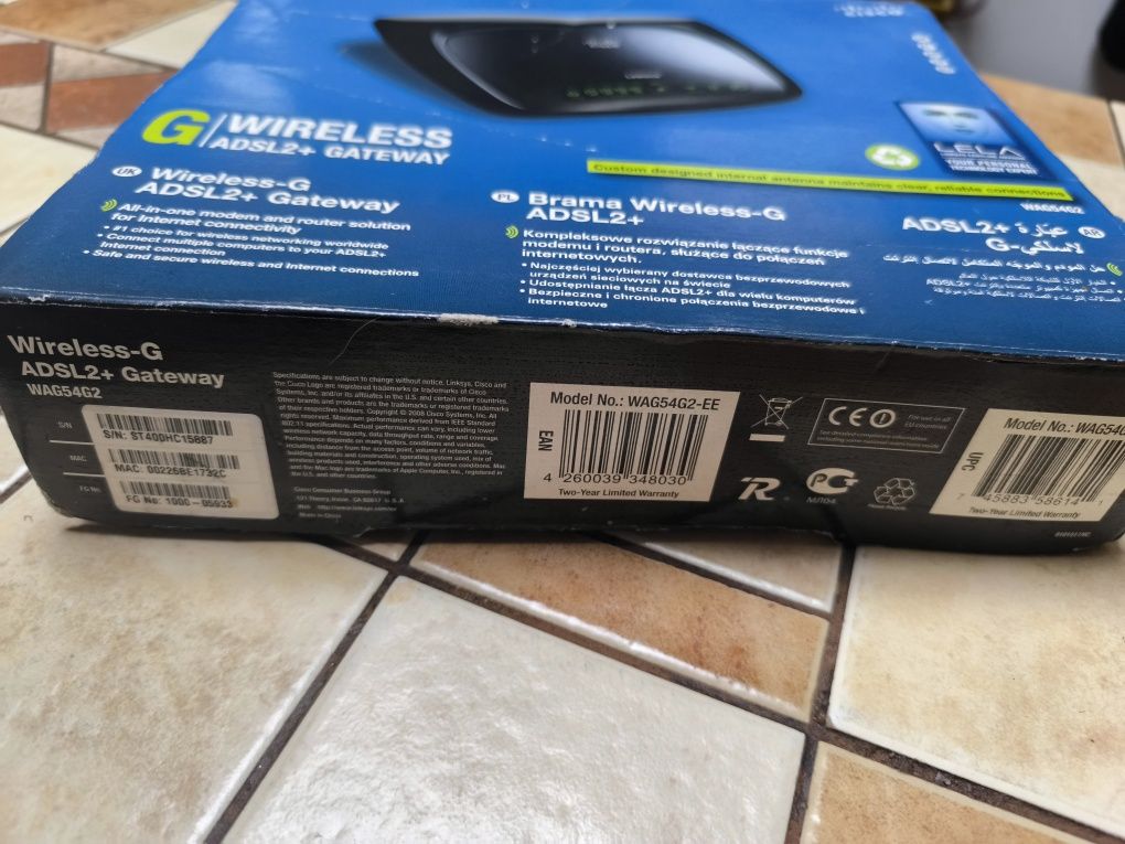 Ruter Cisco Linksys WRT54G2