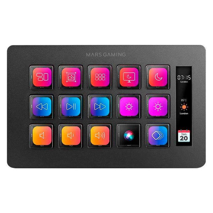 Control Deck Mars Gaming MSD-ONE Slim Preto