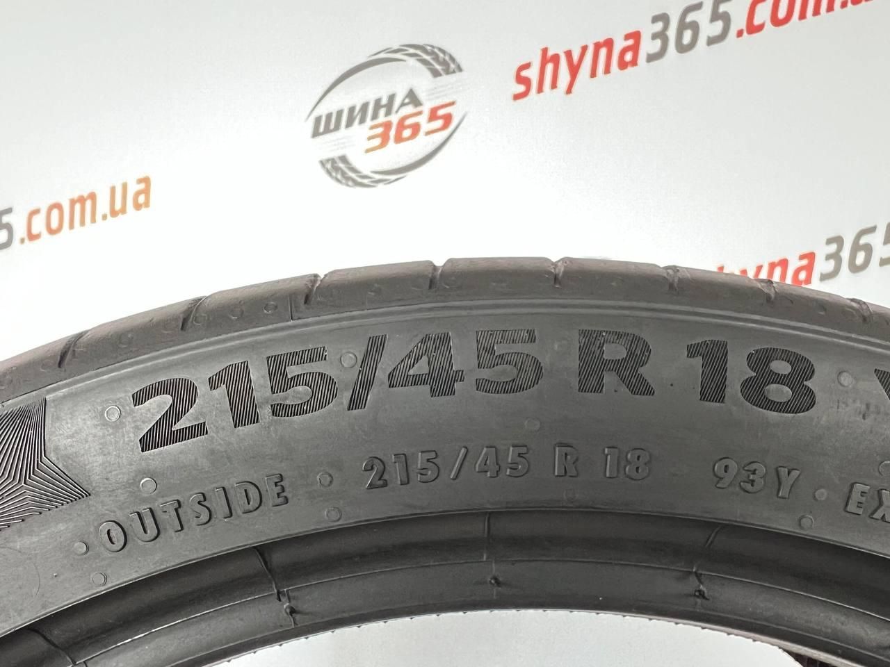 шини бу літо 215/45 r18 continental premiumcontact 6 4mm