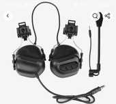 Fones de ouvido táticos militares e conjunto de fones de ouvido com ca