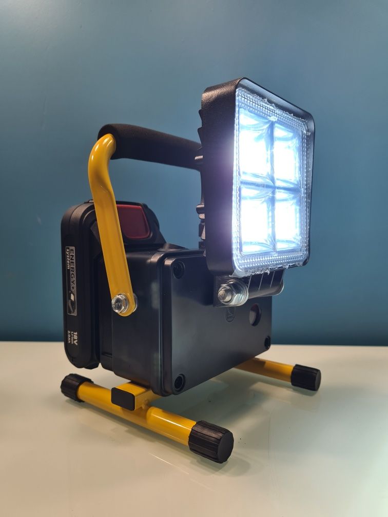 Lampa LED z zabezpieczeniem na statywie do akumulatora GRAPHITE 18V.