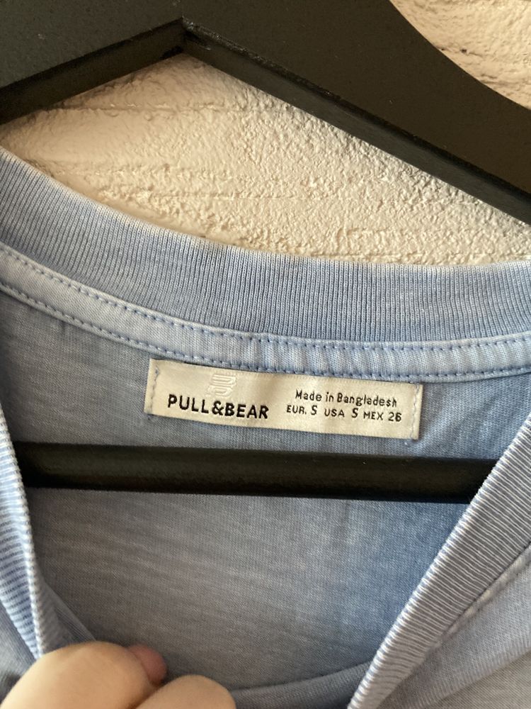 Prosta sukienka błękitna pull and bear S