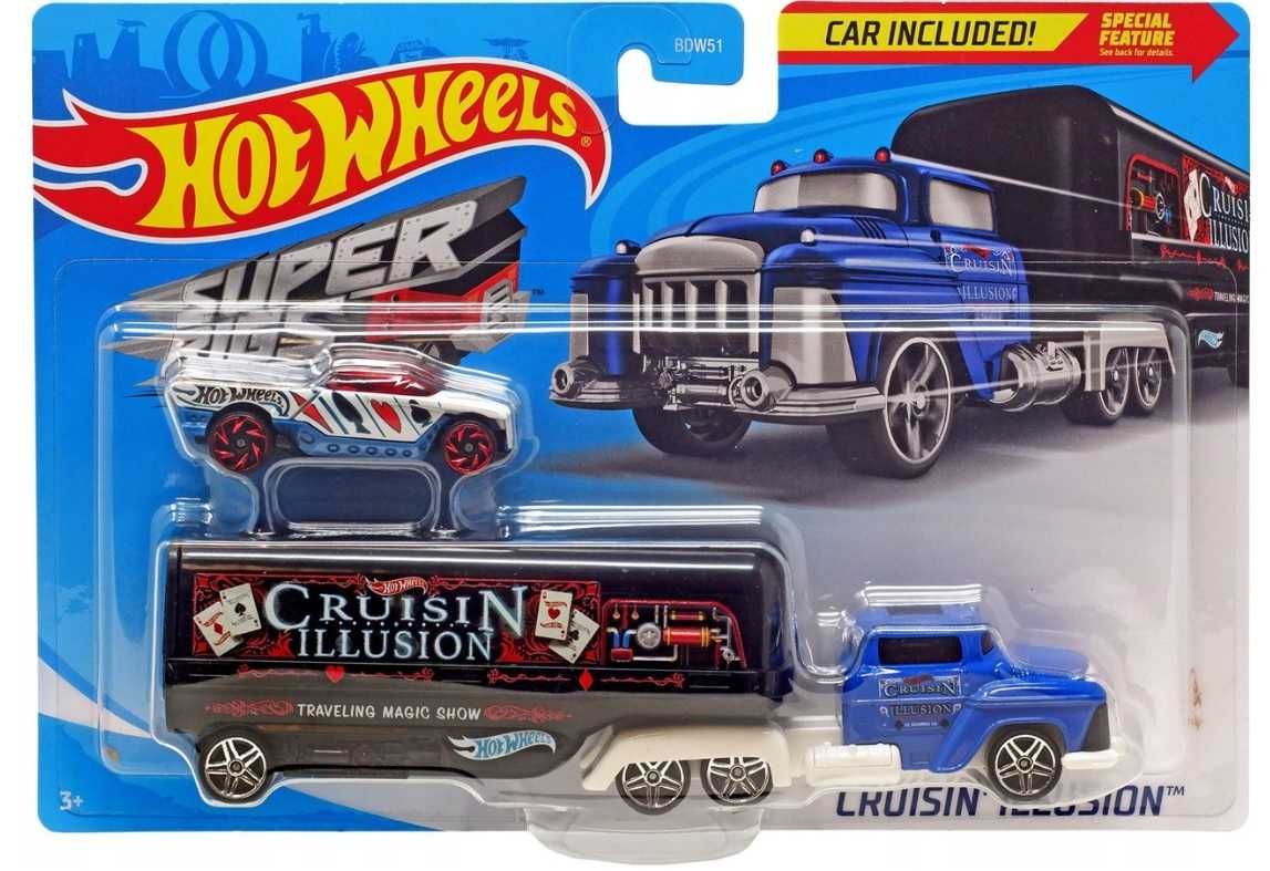 HOT Wheels Ciężarówka Transporter CRUISIN ILLUSION