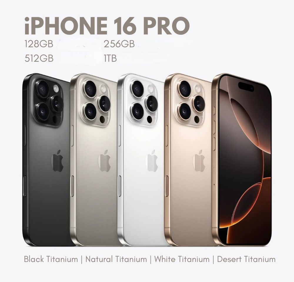 iPhone 16 PRO 128GB | 256GB  |  512GB