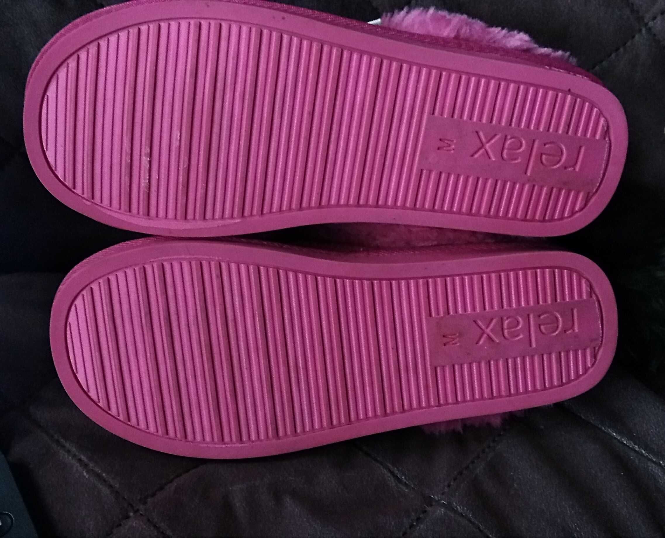 NEXT futrzane kapcie/bambosze jak Ugg skóra naturalna futro 38