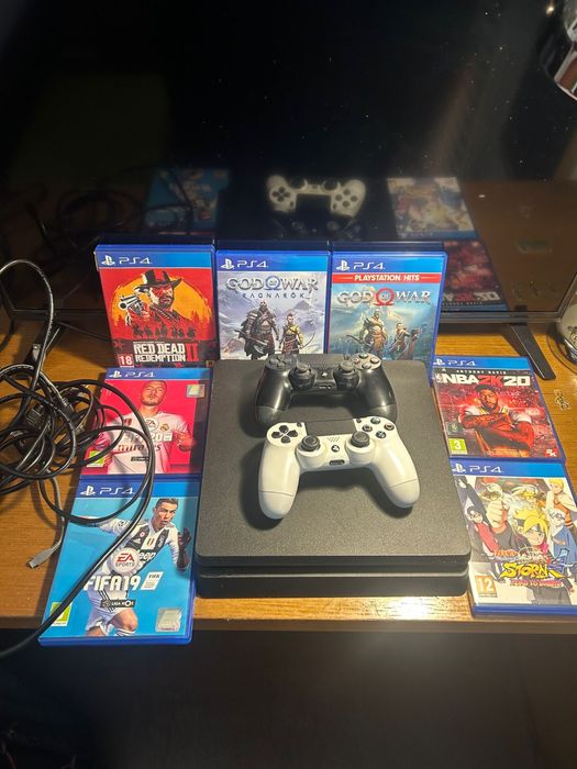 PS5 + 2 comandos e 7 jogos