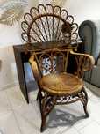 rattanowe krzeslo rattan loft vintage boho fotel