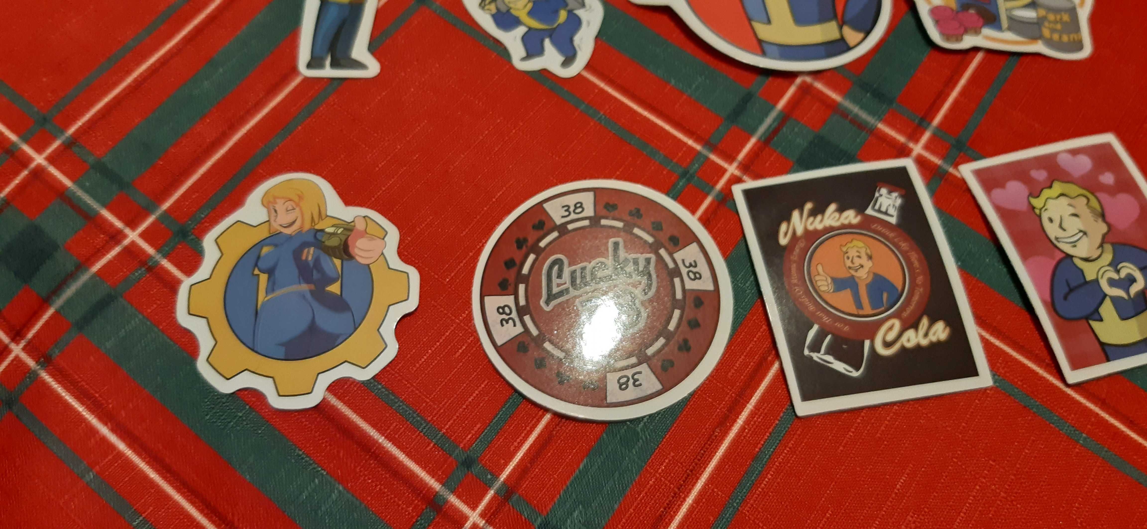 10 szt. naklejek z gry fallout retro dla kolekcjonerów