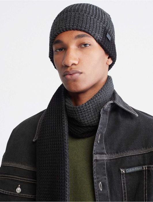Новый набор шарф+шапка calvin klein ( ck set scarf+hat ) с америки