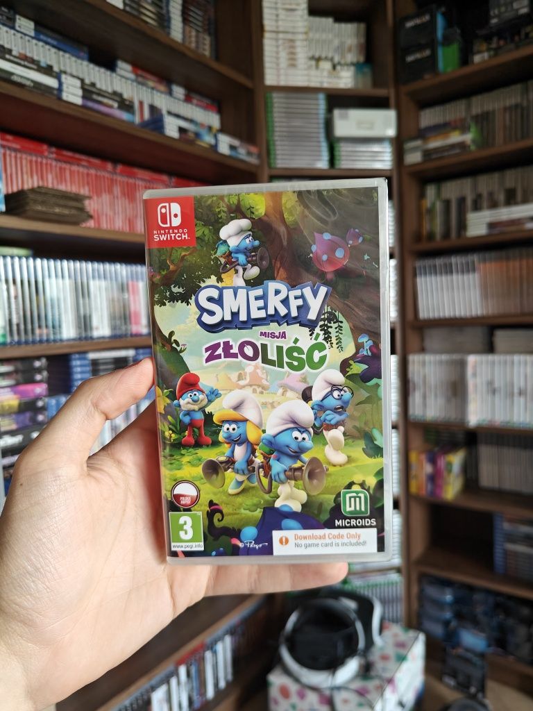 Nintendo Switch Smerfy Misja Zloliść PL Nowa