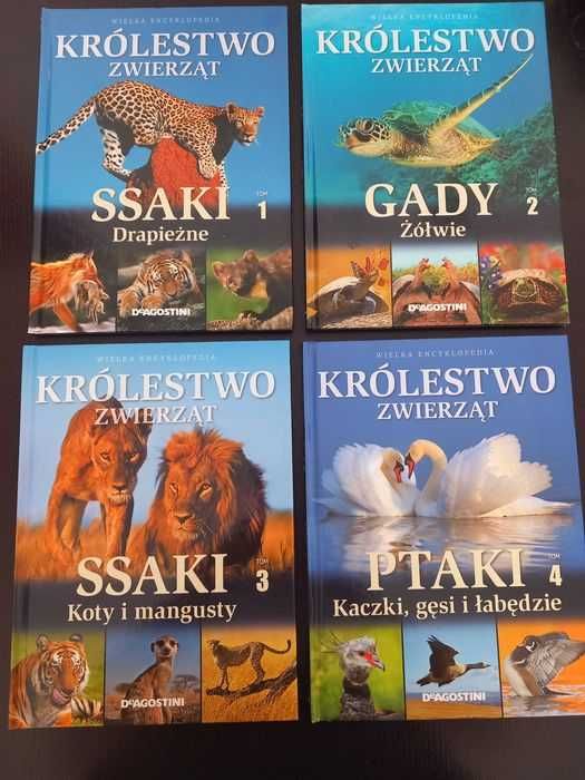 Zestaw książek z serii "Wielka encyklopedia Królestwo zwierząt"