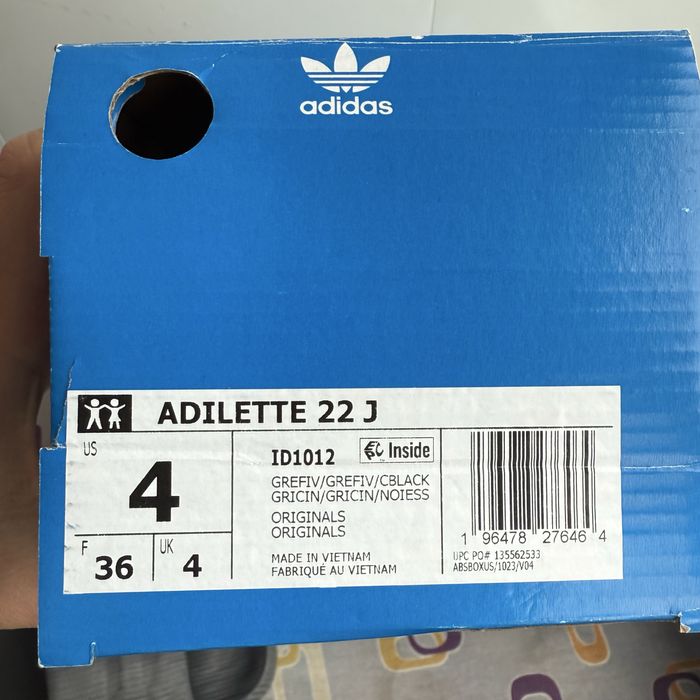 Adidas Adilette 22,5см Тапки дитячі Оригінал
