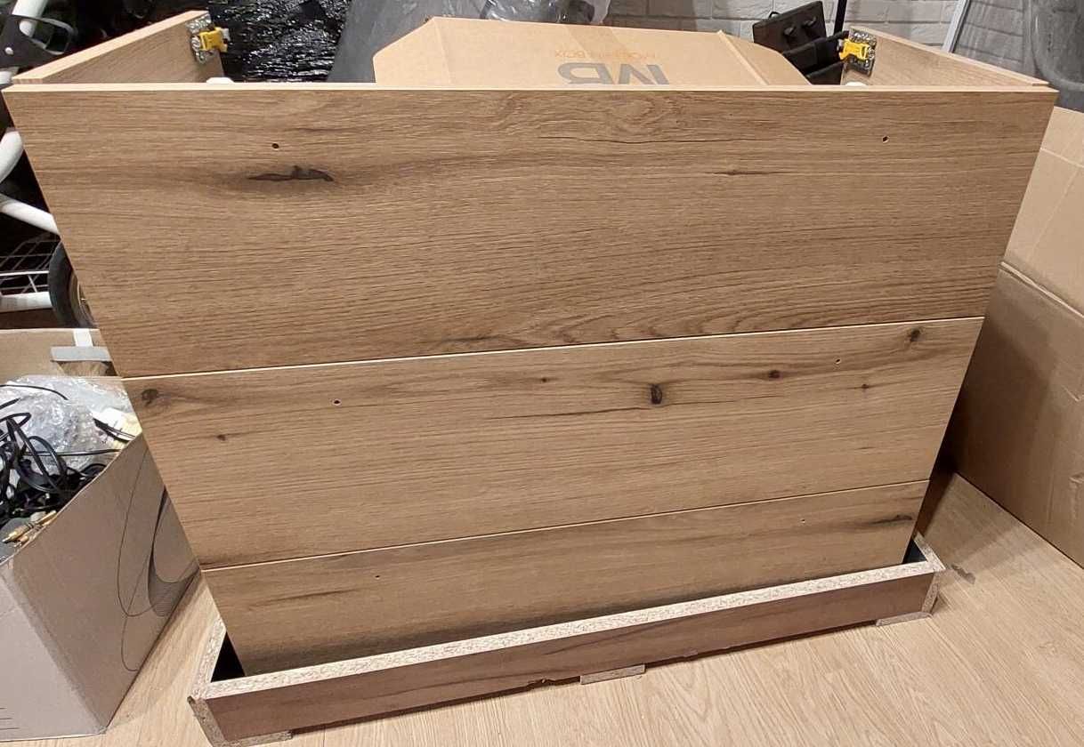 Szafka pod umywalkę stojąca loft 80 cm - dekor + umywalka (nowa)