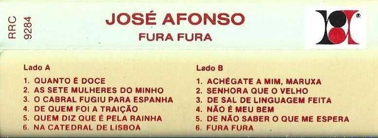 José Afonso	- - - - -		Fura Fura	- - - - -	K7